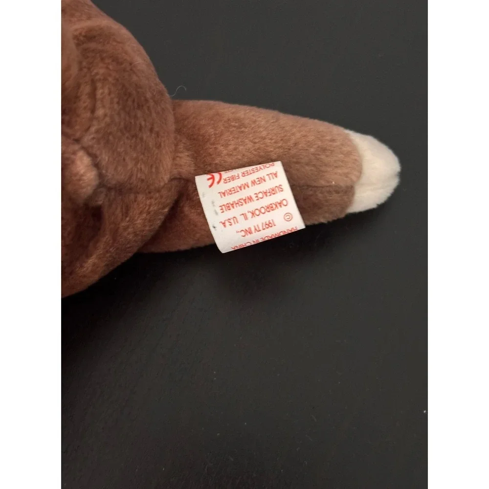 Ty Beanie Babies Pounce the Cat Brown Kitten Plush Vintage 1997 4122 NWT
